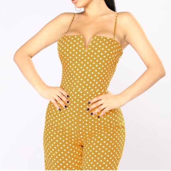 Fashion Nova Pants - Fashion Nova Polka Dots Jumpsuit